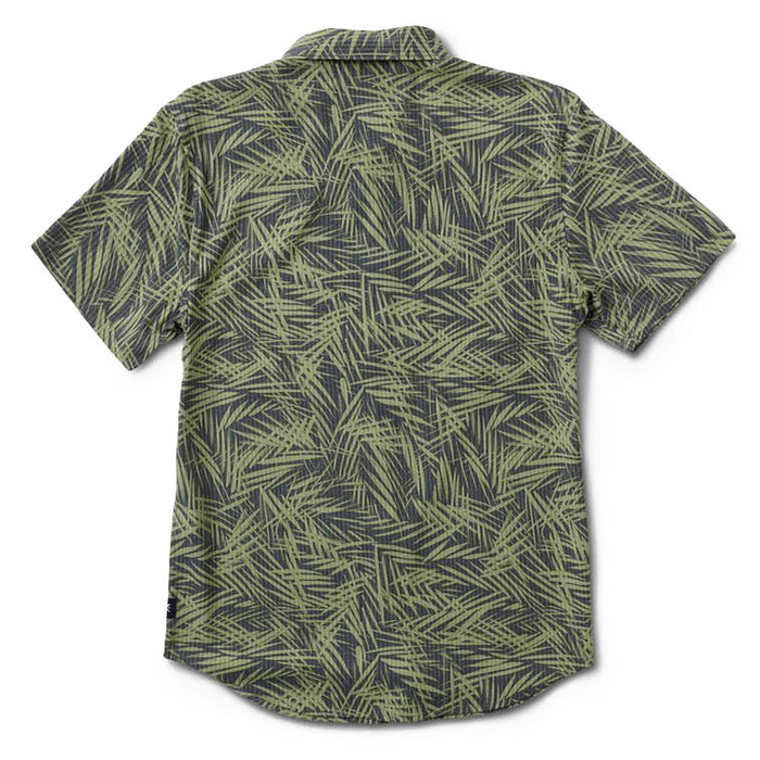 Roark Bless Up Woven Short-Sleeve Shirt Charcoal