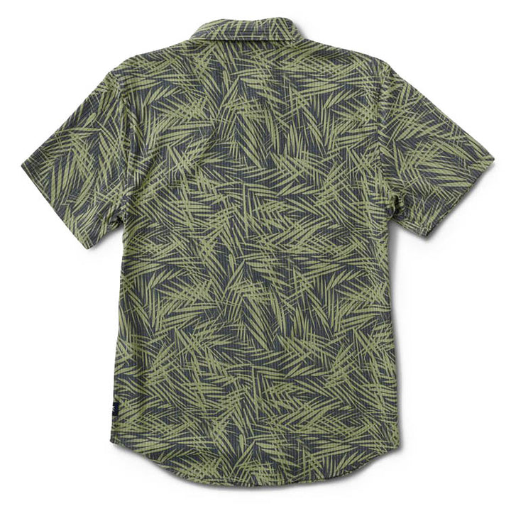 Roark Bless Up Woven Short-Sleeve Shirt Charcoal
