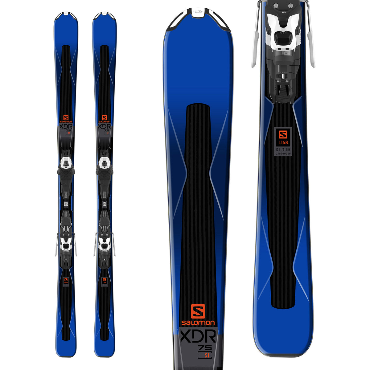 Salomon XDR 75 Skis + Lithium 10 Bindings 2018