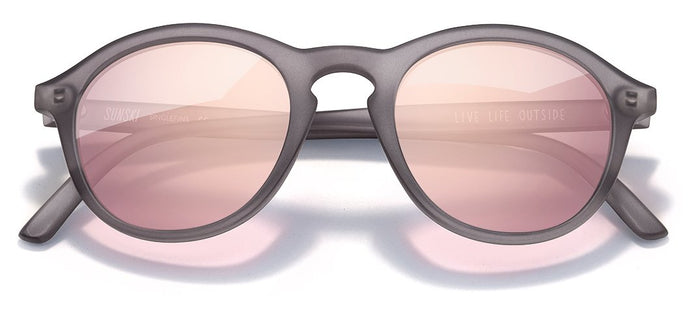 Sunski Singlefin Sunglasses Grey/Rose Polarized