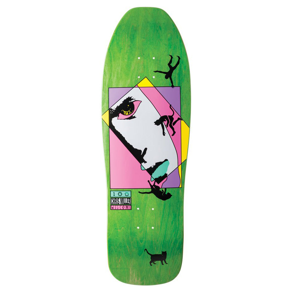 Welcome Miller Faces on Sugarcane 10.0 Skateboard Deck
