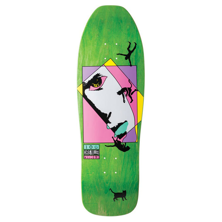 Welcome Miller Faces on Sugarcane 10.0 Skateboard Deck