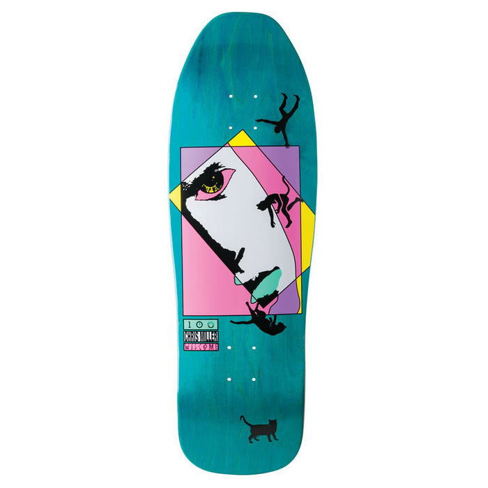 Welcome Miller Faces on Sugarcane 10.0 Skateboard Deck