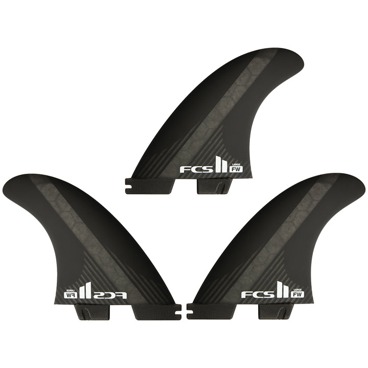 FCS II FW PC Carbon Large Tri Fin Set