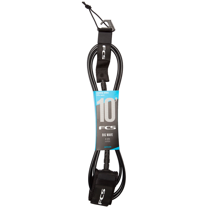 FCS 10' Big Wave Essential Leash Black
