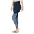 Beyond Yoga Plush Angled High Waisted Midi Leggings - Women's Nocturnal Navy Heather/Light Blue Heather