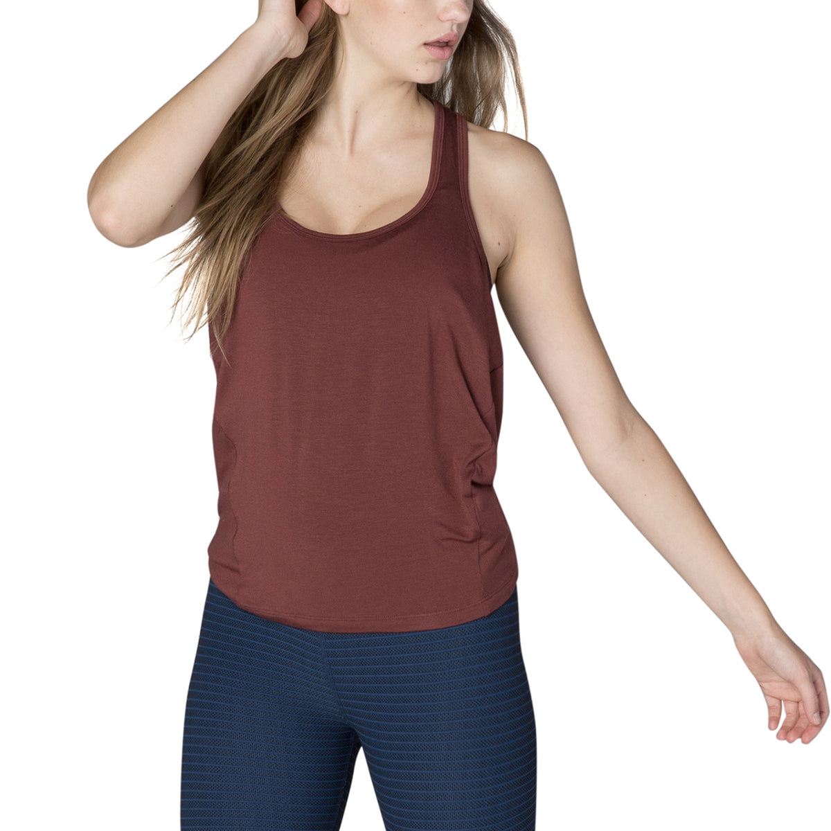Beyond Yoga Draw The Line Tie Back Tank Top - Women's Red Rock