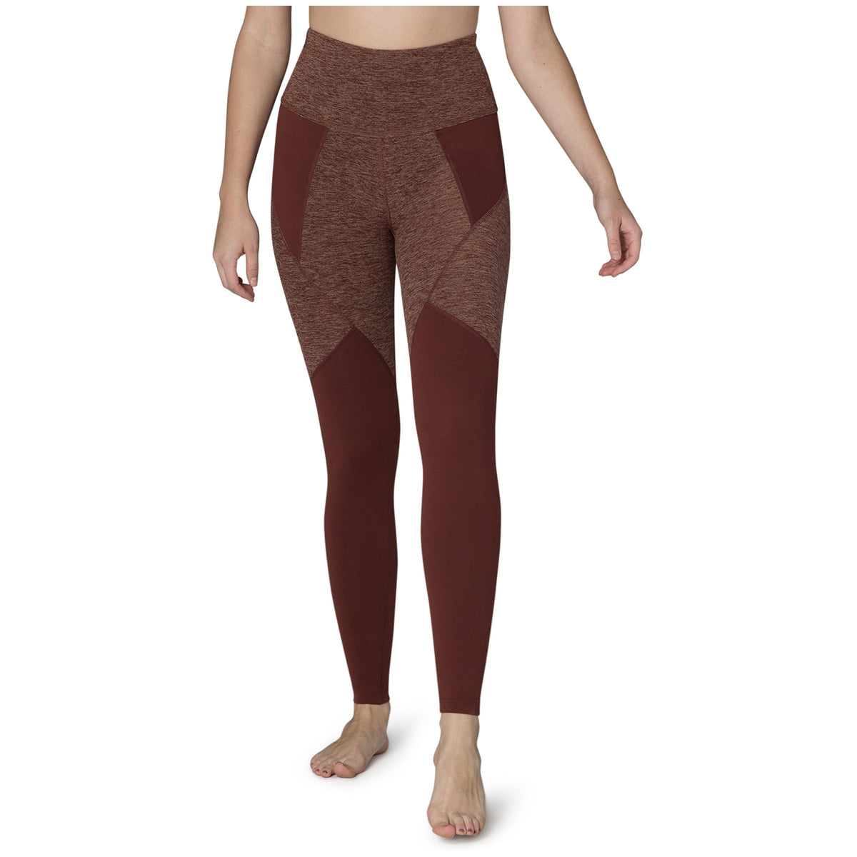 Beyond Yoga Spacedye Paneled High Waisted Long Leggings - Women's Red Rock/Tumbleweed
