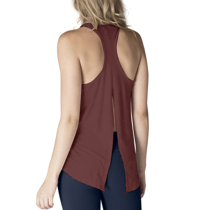 Beyond Yoga Draw The Line Tie Back Tank Top - Women's Red Rock
