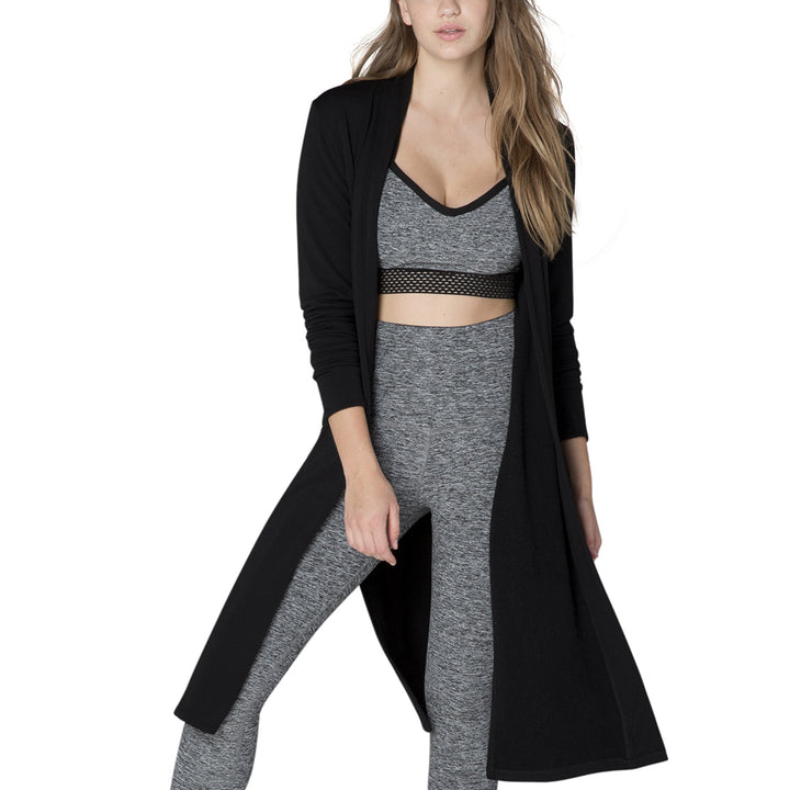 Beyond Yoga High Slits Long Duster - Women's Black
