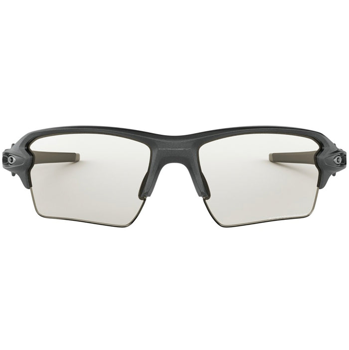 Oakley Flak 2.0 XL Sunglasses Steel/Clear-Black Photochromic