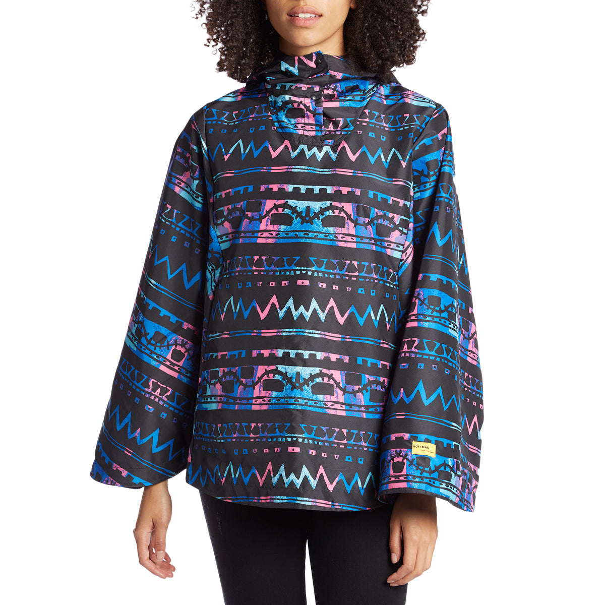 Herschel Supply Co. Poncho Windbreaker - Women's Zig Zag Black