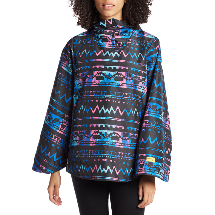 Herschel Supply Co. Poncho Windbreaker - Women's Zig Zag Black