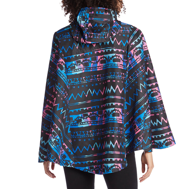 Herschel Supply Co. Poncho Windbreaker - Women's Zig Zag Black