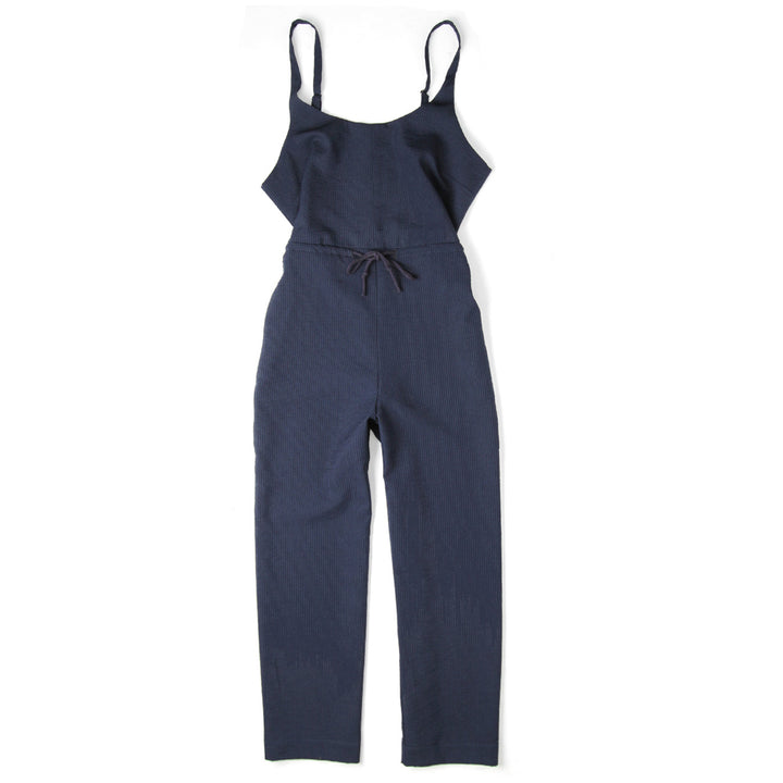 Bridge & Burn Otto Jumpsuit - Women's Navy Seersucker