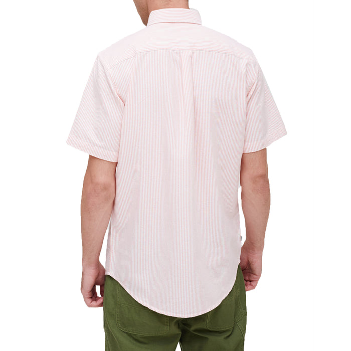 Obey Clothing Eighty Nine Stripes Short-Sleeve Shirt Pale Coral Multi