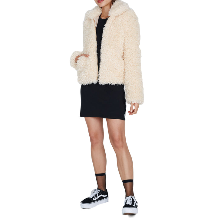 Obey Clothing Shay Fur Bomber Jacket - Women's Mink