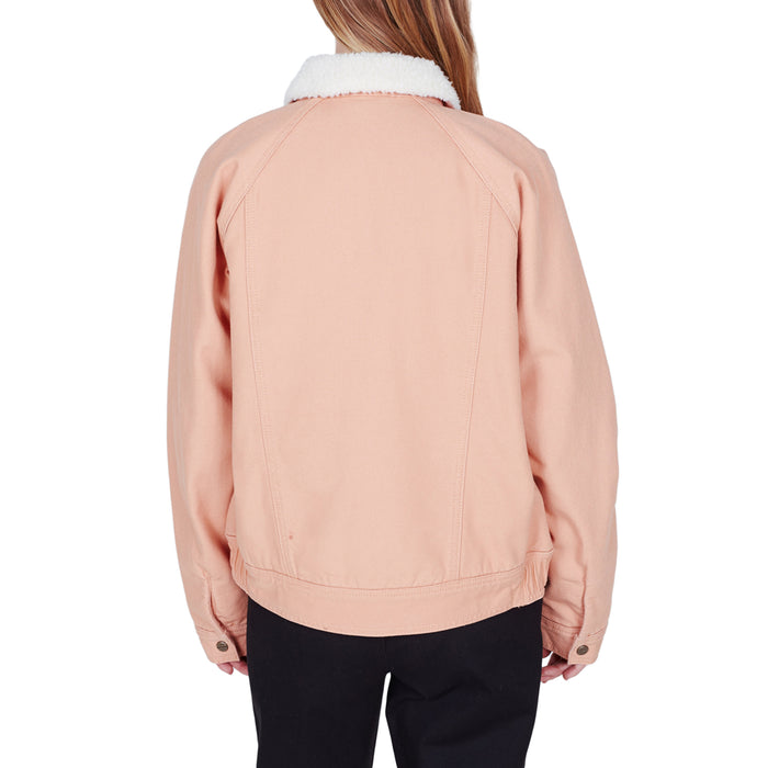 Obey Clothing Jeanne Sherpa Jacket - Women's Dusty Coral