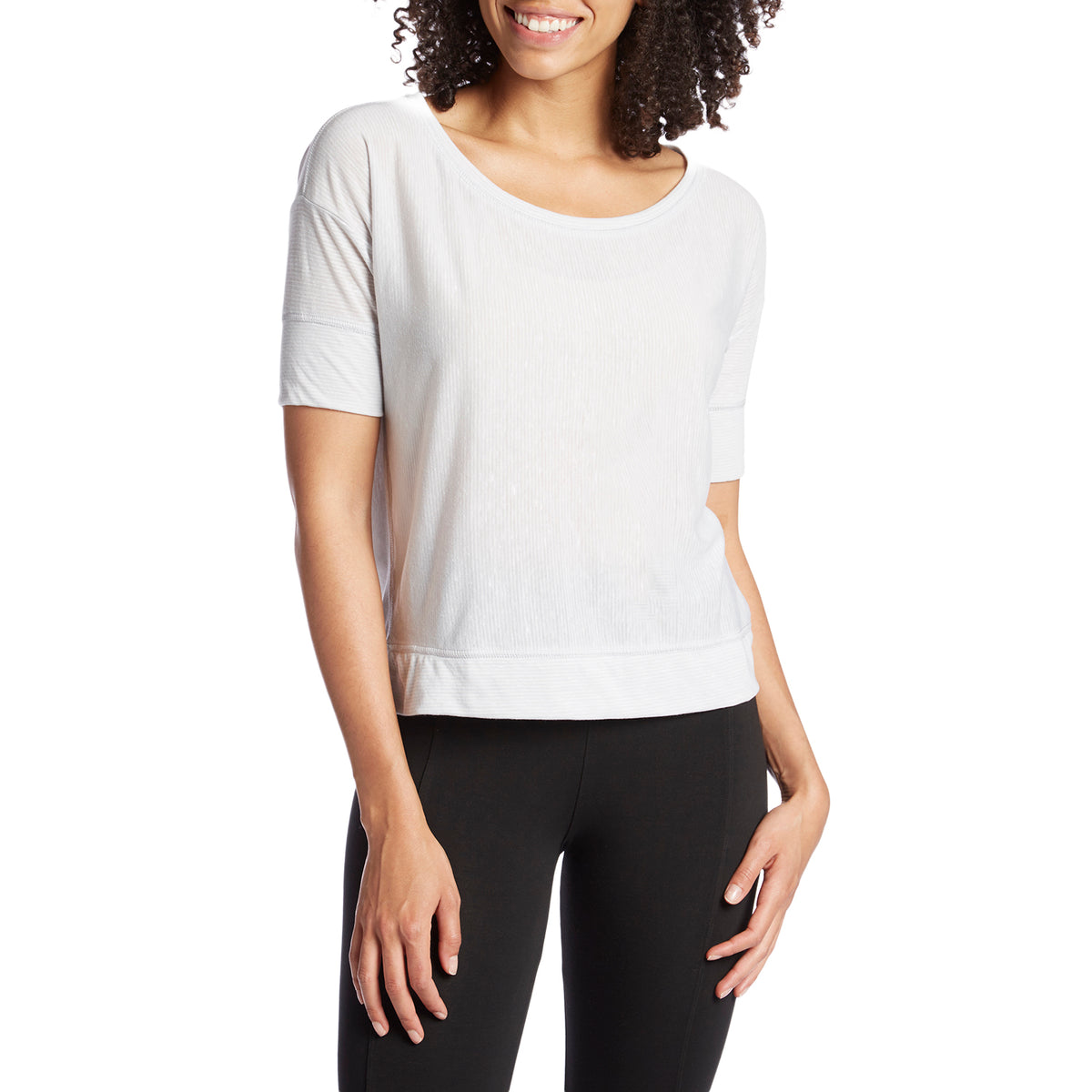 Prana Viana Top - Women's Titanium Grey Stripe