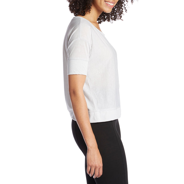 Prana Viana Top - Women's Titanium Grey Stripe