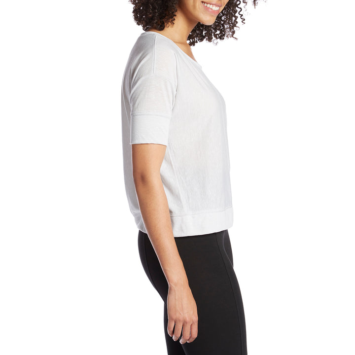 Prana Viana Top - Women's Titanium Grey Stripe