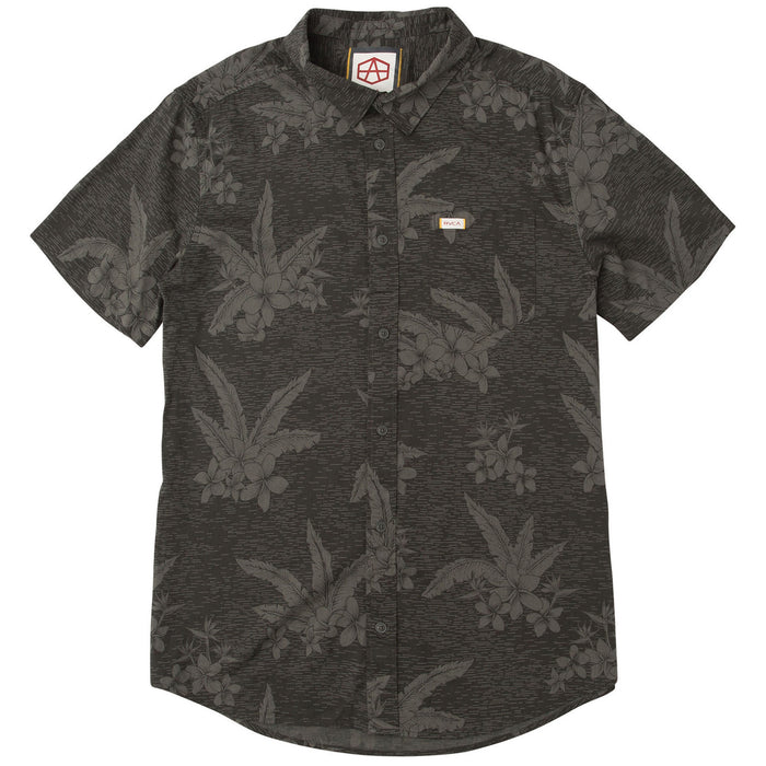 RVCA Andrew Reynolds Hawaiian Short-Sleeve Shirt Pirate Black
