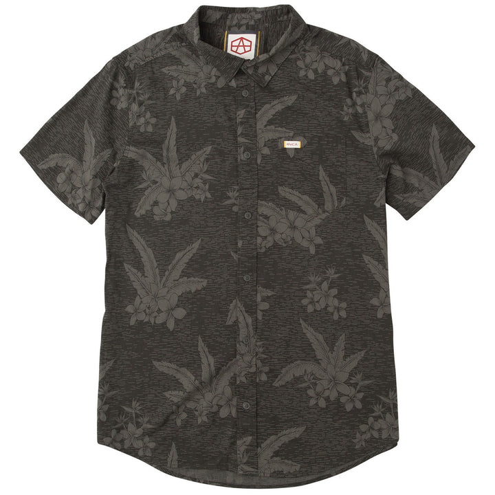 RVCA Andrew Reynolds Hawaiian Short-Sleeve Shirt Pirate Black