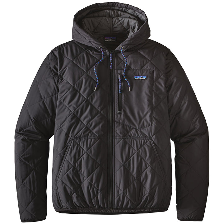 Patagonia Diamond Quilted Bomber Hoodie - Men's Black