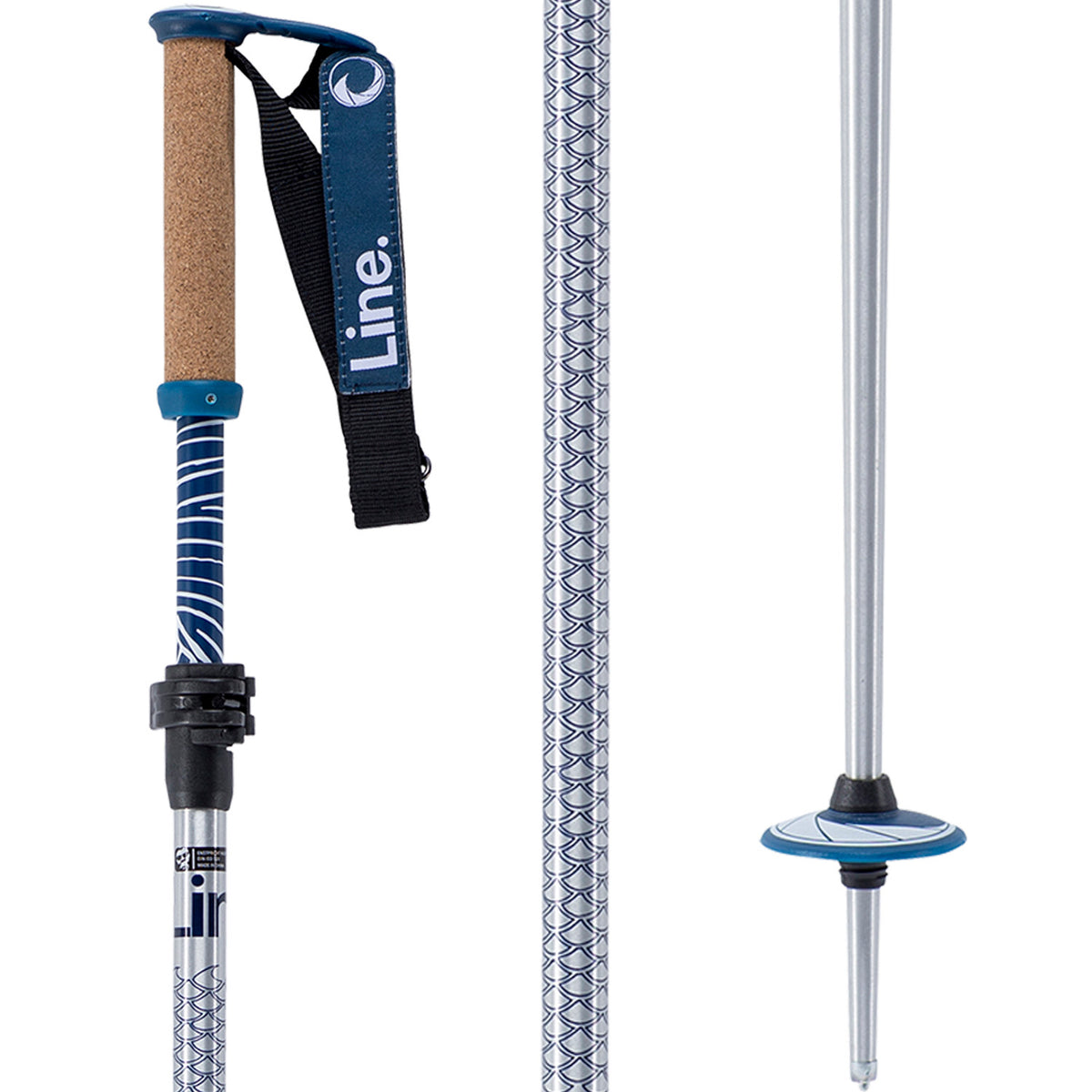Line Skis Pollard's Paintbrush Ski Poles 2019 Blue
