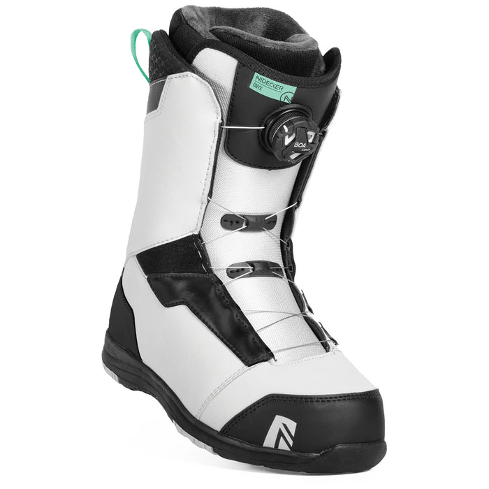 Nidecker Onyx Boa Coil Snowboard Boots - Women's 2019 Grey/Aqua