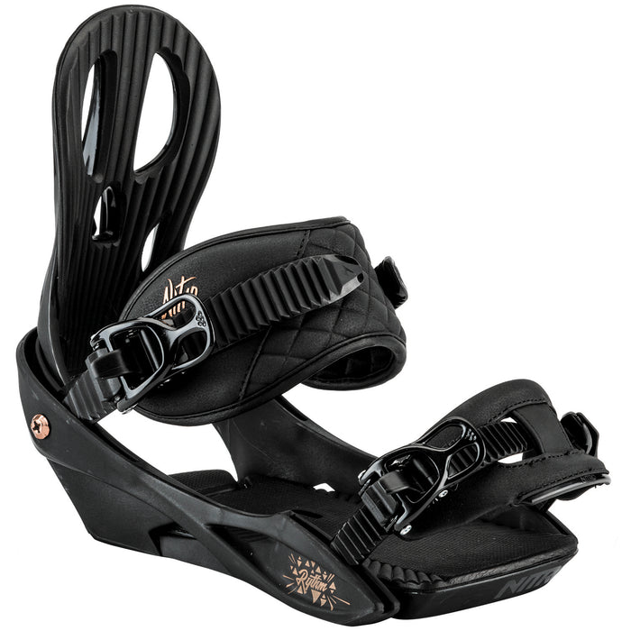 Nitro Rhythm Snowboard Bindings - Women's 2019 Black Bronze