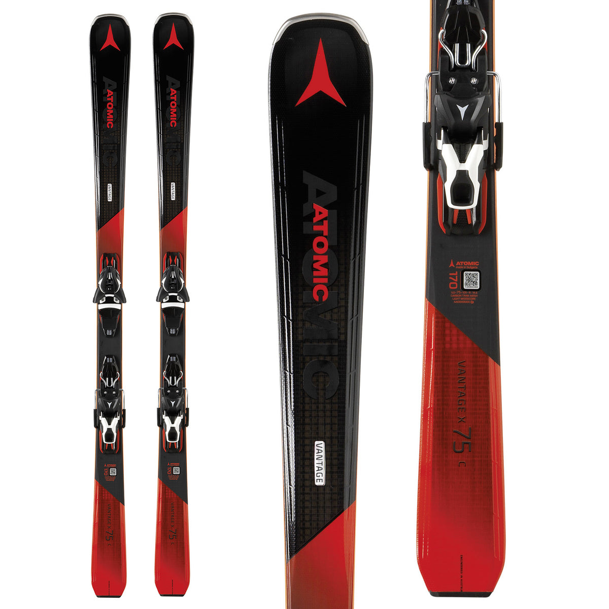 Atomic Vantage X 75 C Skis + Lithium 10 Bindings 2019