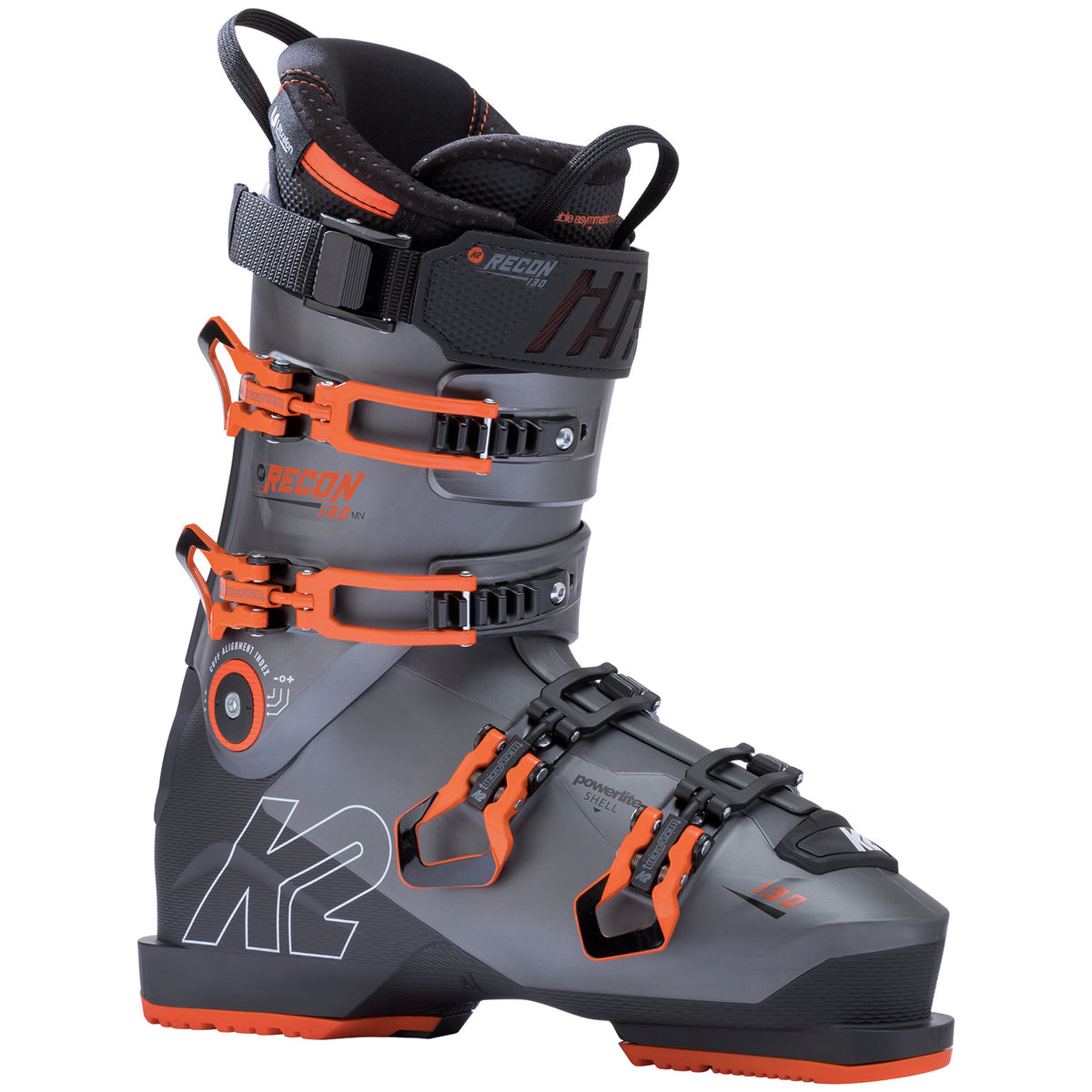 K2 Recon 130 MV Ski Boots 2020 Dark Gray/Orange