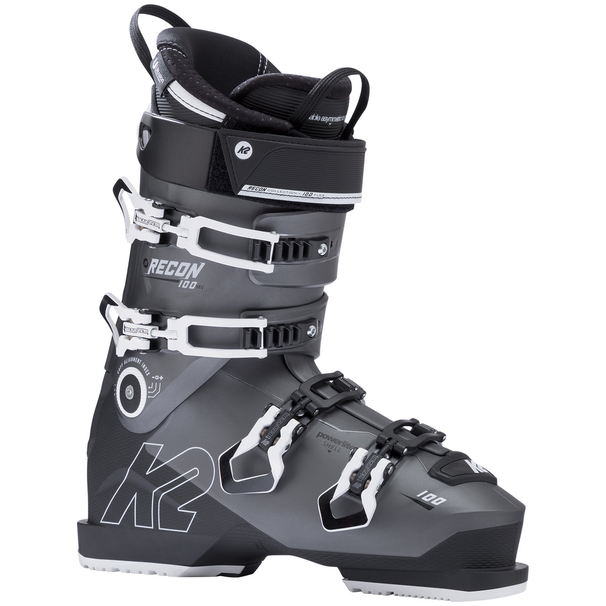 K2 Recon 100 MV Ski Boots 2020 Dark Gray/White