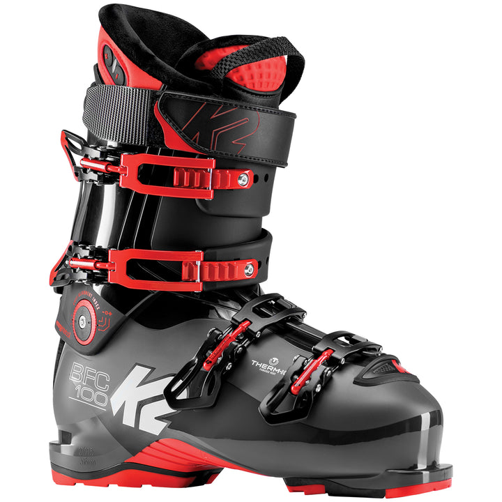 K2 B.F.C. 100 Heat Ski Boots 2019 Dark Gray/Red
