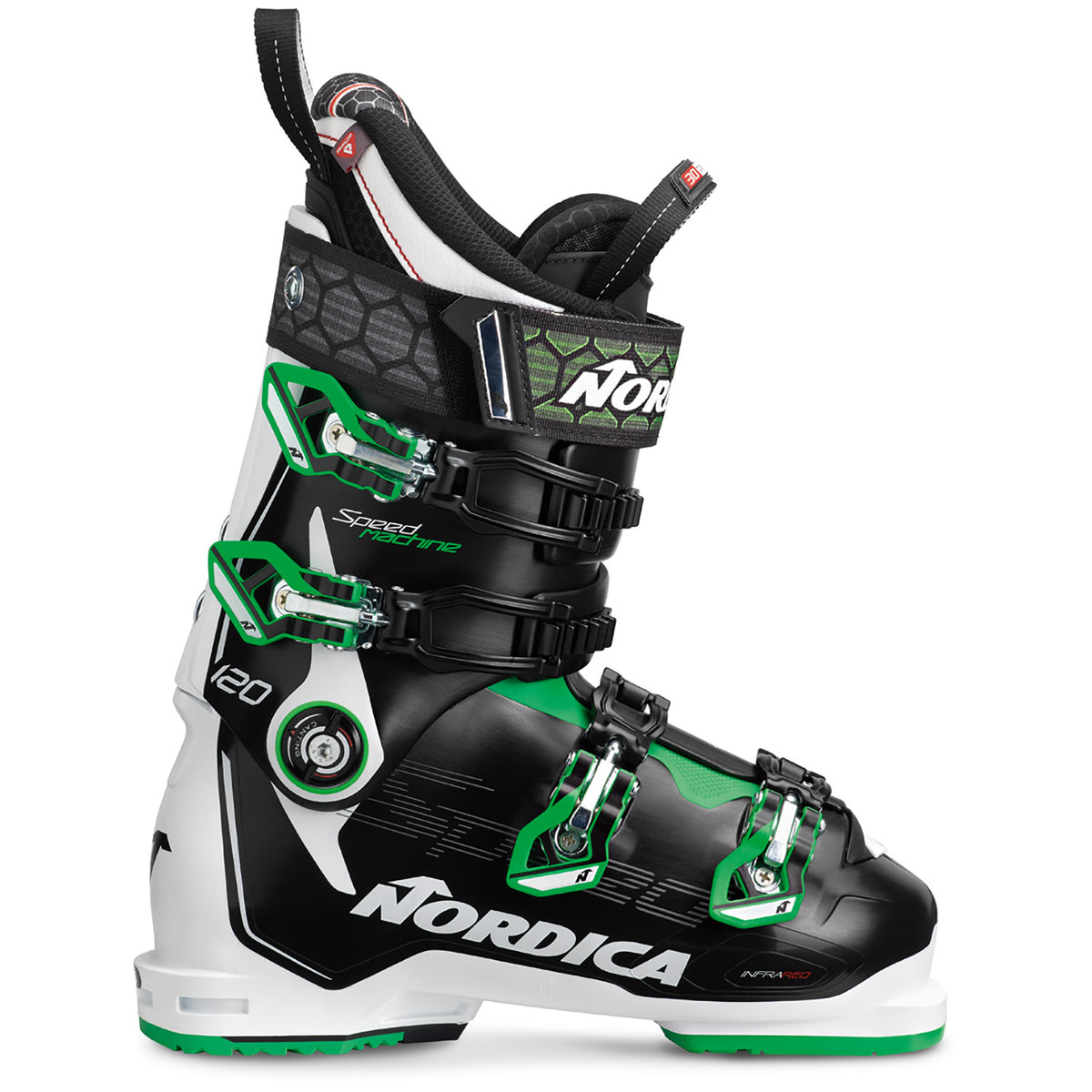 Nordica Speedmachine 120 Ski Boots 2020 Black/White/Green
