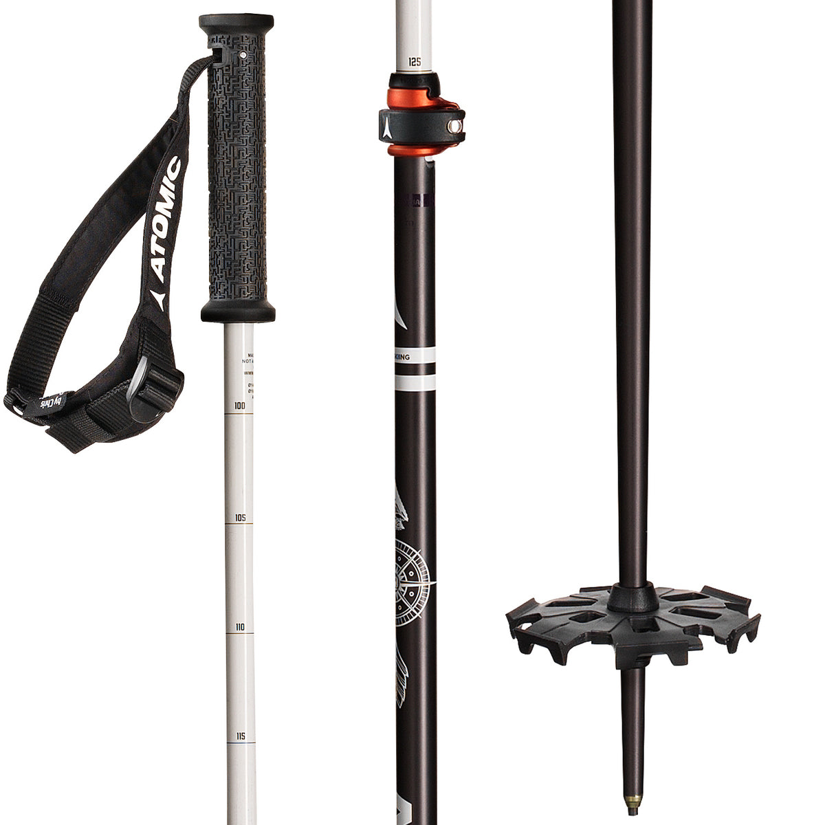 Atomic Backland FR Ski Poles 2019 Black/White