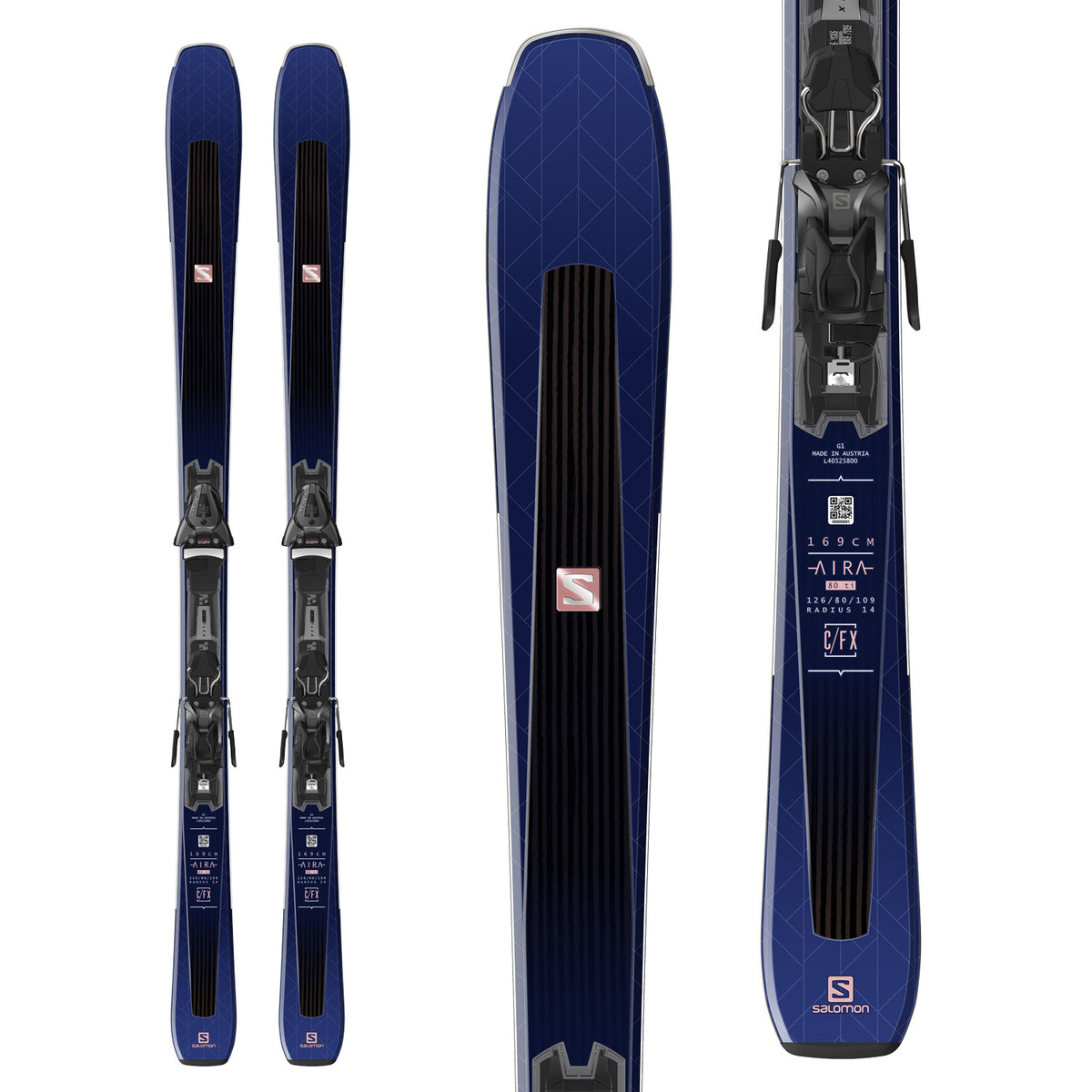 Salomon Aira 80 Ti Skis + Mercury 11 Bindings - Women's 2019
