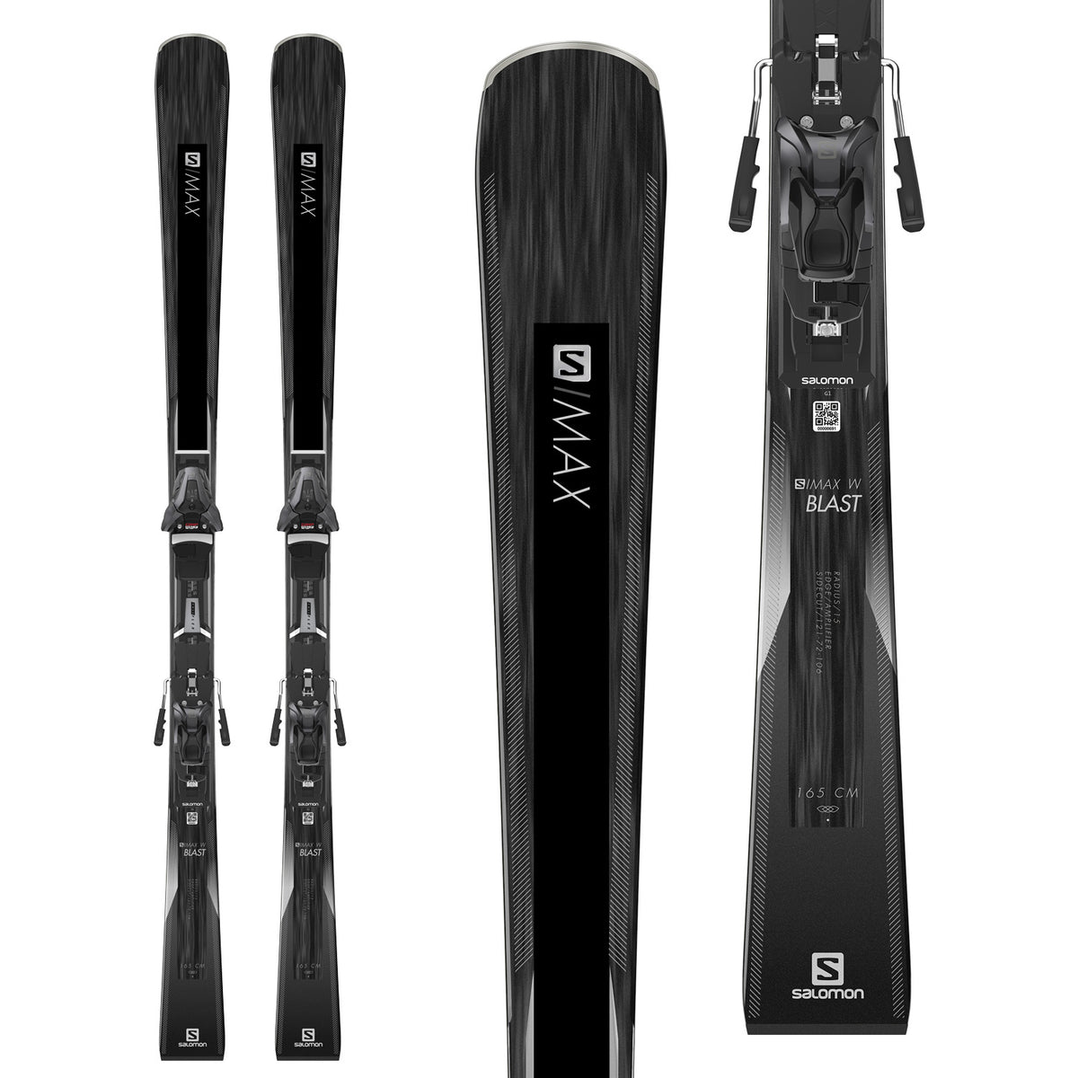 Salomon S/Max W Blast Skis + Z12 Walk Bindings - Women's 2019