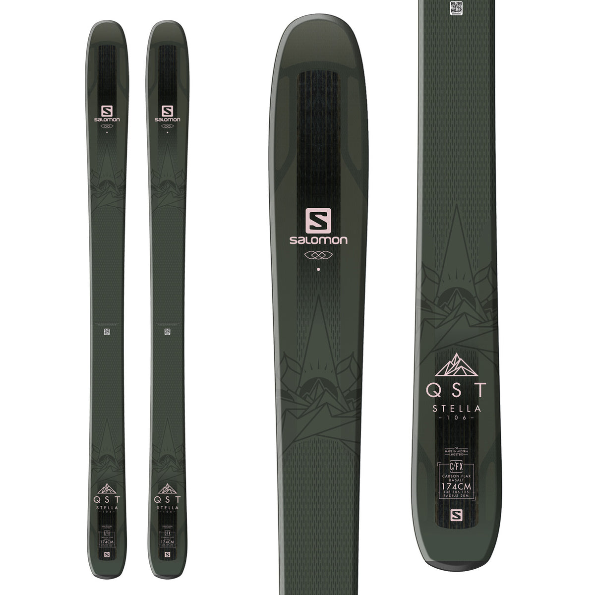Salomon QST Stella 106 Skis - Women's 2019