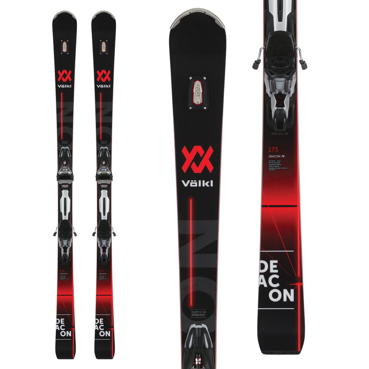 Völkl Deacon 74 Skis + rMotion2 12 GW Bindings 2019