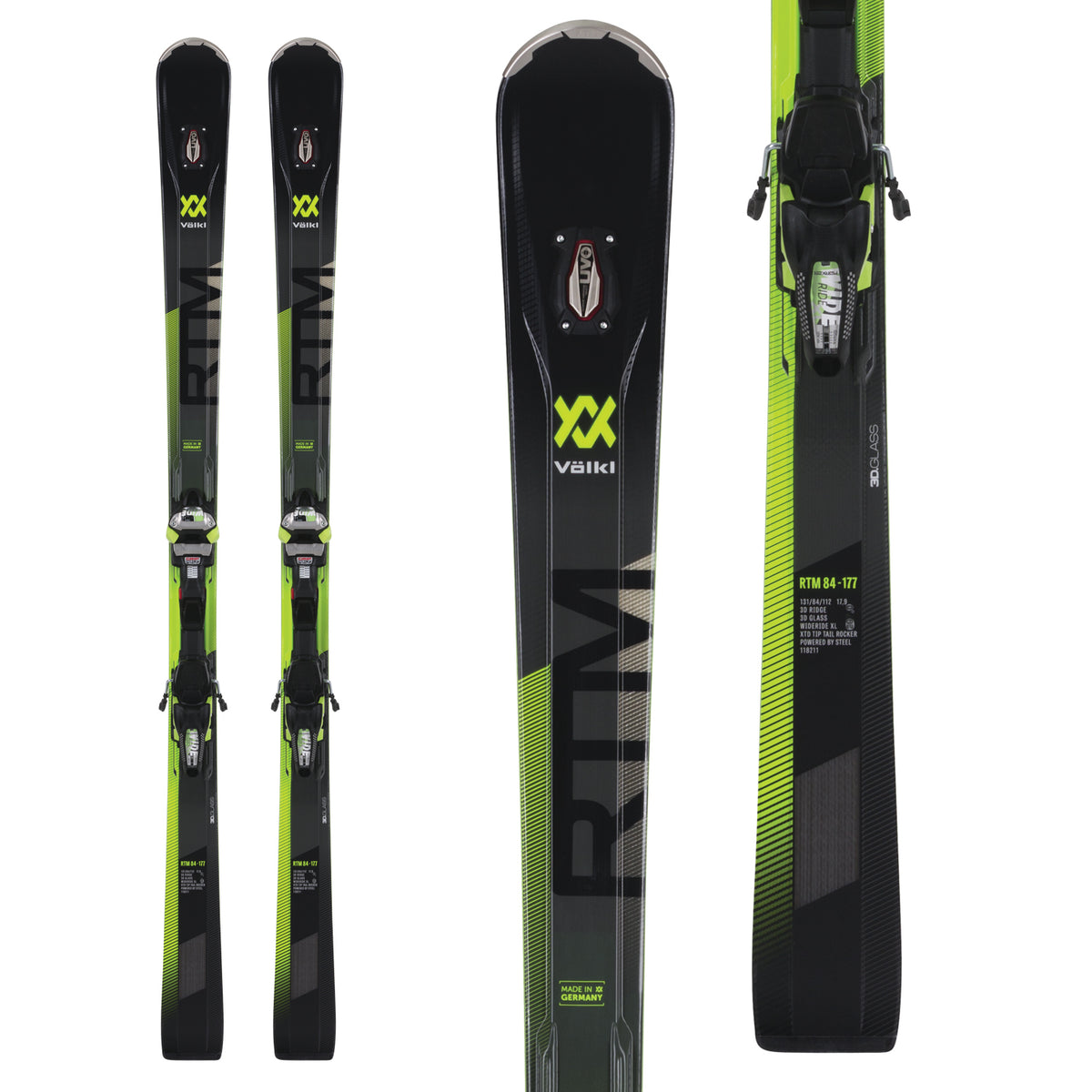 Völkl RTM 84 Skis + iPT WideRide XL 12 FR GW Bindings 2019
