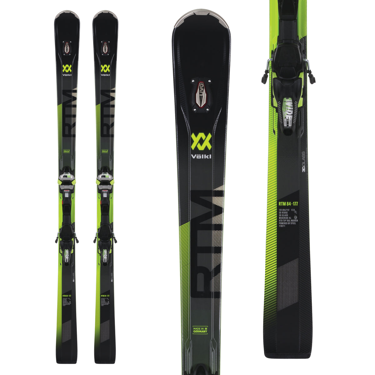 Völkl RTM 84 Skis + iPT WideRide XL 14 FR GW Bindings 2019