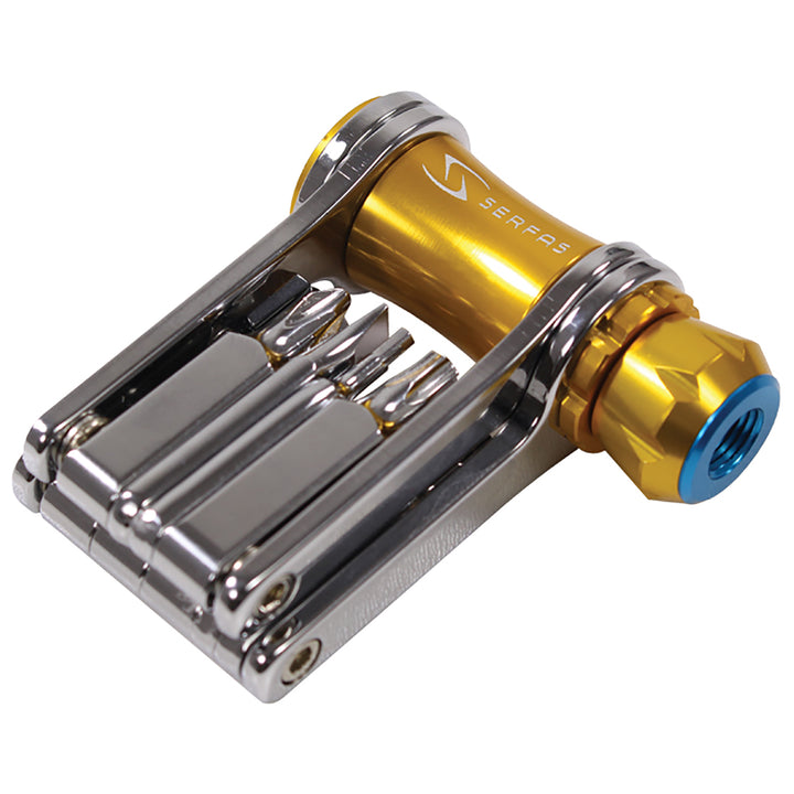 Serfas ST-11i 11 Function CO2 Inflator Multitool Chrome