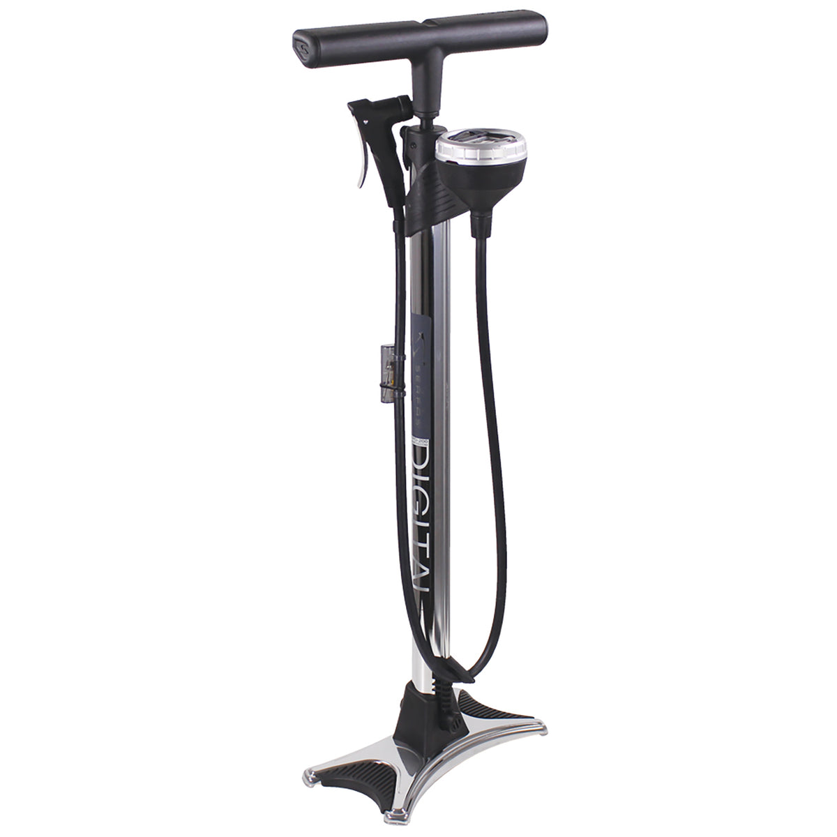 Serfas FPD-200 Digital Floor Pump Chrome