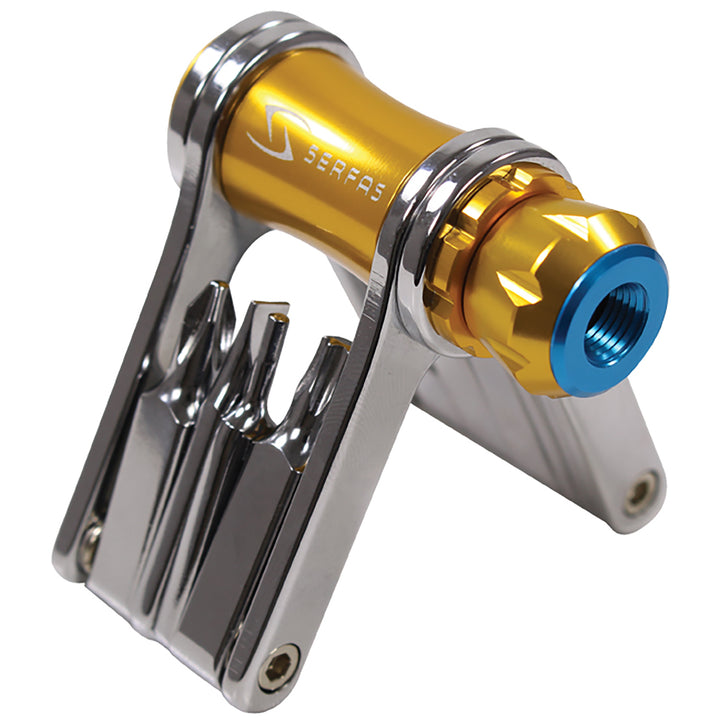 Serfas ST-11i 11 Function CO2 Inflator Multitool Chrome