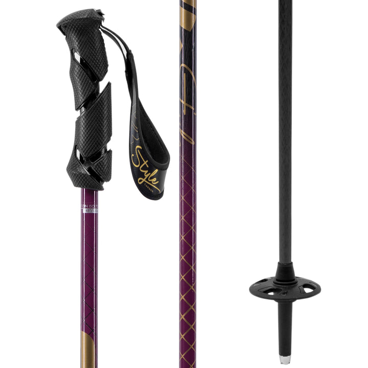 K2 Style Carbon Ski Poles - Women's 2019 Black