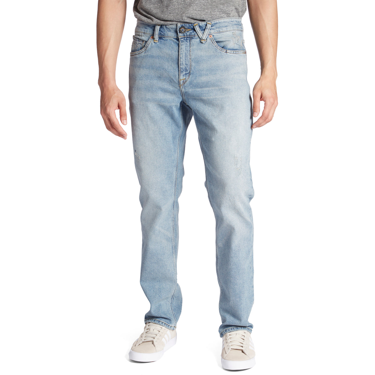 Volcom Kinkade Tapered Jeans Angled Bleach Wash