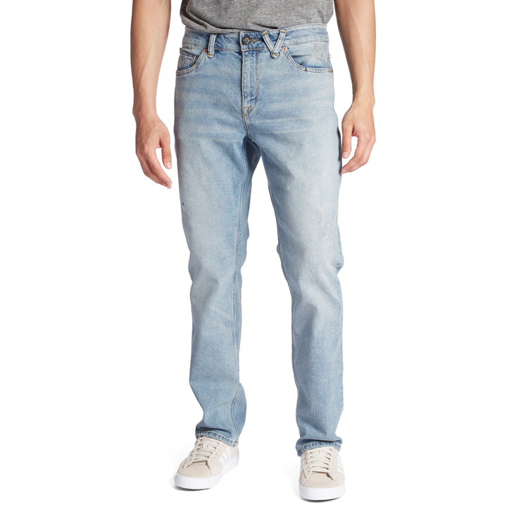 Volcom Kinkade Tapered Jeans Angled Bleach Wash