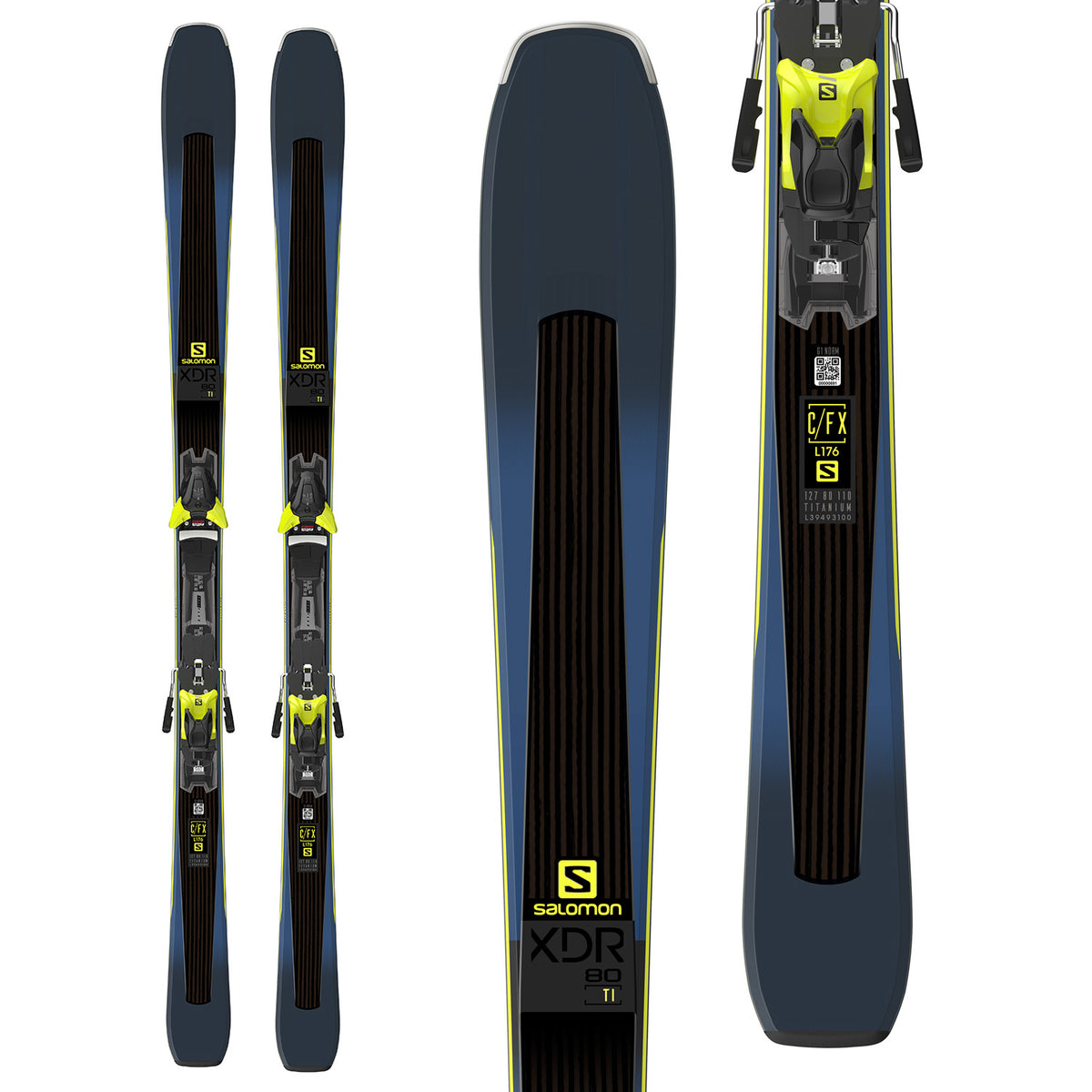 Salomon XDR 80 Ti Skis + Z12 Walk Bindings 2019